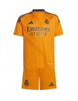 Real Madrid Bortedraktsett Barn 2024-25 Korte ermer (+ bukser)